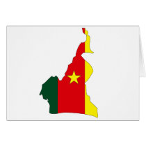 Cameroon flag map cards by FlagStore Cameroon flag map cards