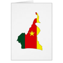 Cameroon flag map cards by FlagStore Cameroon flag map cards