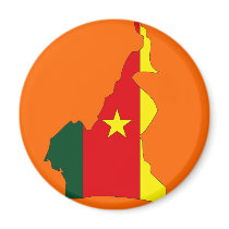 Cameroon flag map magnets by FlagStore Cameroon flag map magnets
