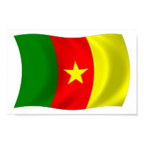 Cameroon Flag Poster Print