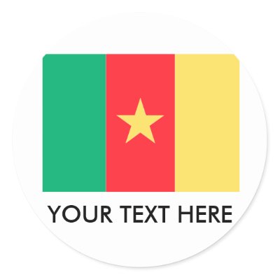 Cameroon Flag Round Sticker by flagshirts. FLAGS OF AFRICA: Africa Flags,