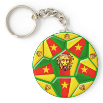 Cameroon football Modern soccer ball gifts Keychain