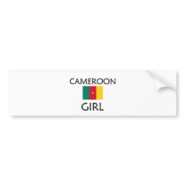 CAMEROON GIRL bumper stickers