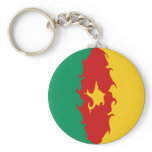 Cameroon Gnarly Flag Keychain