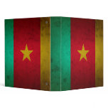 Cameroon Grunge Flag Cameroonian Texture 3 Ring Binder