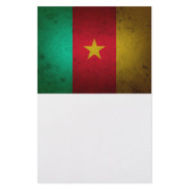 Cameroon Grunge Flag Cameroonian Texture Personalized Stationery