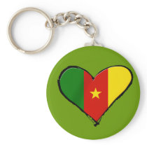 Cameroon love - I love Cameroon flag gifts Key Chain