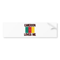 Cameroon Loves Me bumper stickers