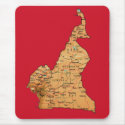Cameroon Map Mousepad by FlagAndMap Cameroon Map Mousepad