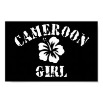 Cameroon Pink Girl posters