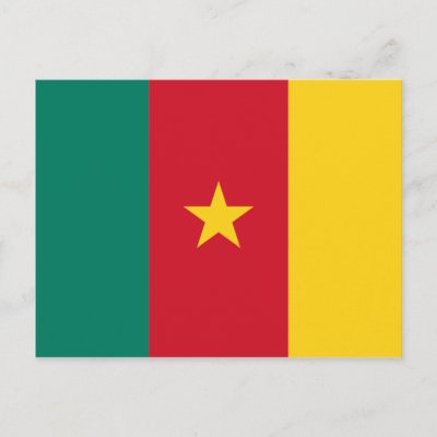 cameroon post card by flagart