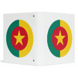 Cameroon Round Flag Design 3 Ring Binder