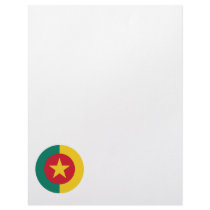 Cameroon Round Flag Design Letterhead Design
