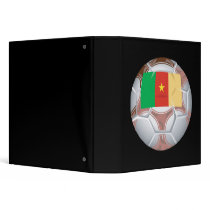 Cameroon Soccer Ball 3 Ring Binders