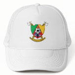 Cameroon soccer ball emblem coat of arms mesh hat