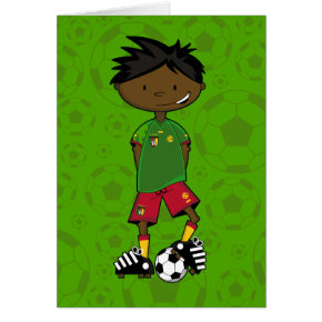 Cameroon Soccer Boy Card card