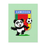 This adorable little panda is too cute! He's featured in front of a large flag from Cameroon and ready to play football and score some goals. This cute design is perfect for football players and soccer fans! You can totally customize this gift! Change the color, move the design around, add your own text or images -- make it your own!