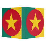Cameroon Square Flag Design Vinyl Binder