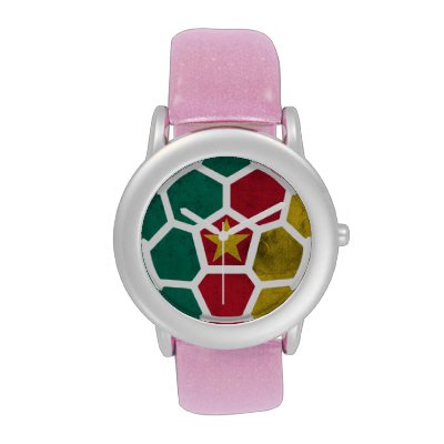 Cameroon Kid's Pink Glitter Strap Watch