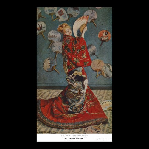 Camille in Japanese dress by Claude Monet Poster