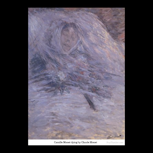 Camille Monet dying by Claude Monet Posters
