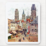 Camille Pissarro - 1898 Grocery Rue Rouen Oil Mousepad