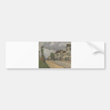 Camille Pissarro - Gisors Street Rue Lane 1868 Oil Bumper Sticker