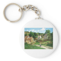 Camille Pissarro - Hermitage Pontoise 1867 Oil Key Chains