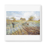 Camille Pissarro - Hoarfrost 1973 Frost snow oil magnets