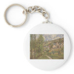 Camille Pissarro - Landscape @ Pontoise 1874 Oil keychains
