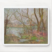 Camille Pissarro - Loggers Grey Pontoise 1878 Mouse Pad