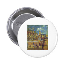 Camille_Pissarro - Pontoise Park 1878 Tree Green Pinback Buttons