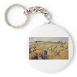 Camille Pissarro - The Harvest 1882 Oil Grain Farm Keychains