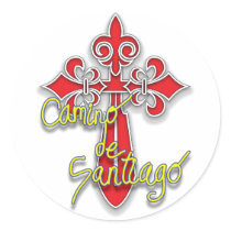 Camino de Santiago Cross Sticker