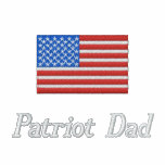 Camisa bordada papá del golf del patriota polo