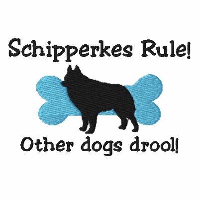 Camisa bordada regla de los Schipperkes (camiseta) Camisa bordada regla de los Schipperkes (camiseta)