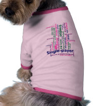 Camisa del perro de la nube de la palabra ropa para mascotas