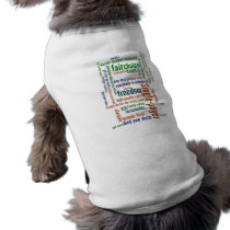 Camisa del perro de la nube de la palabra ropa para mascotas