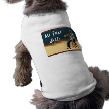 Camisa del perro del jugador del jazz camisa de perro