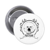 Camiseta de Bichon Frise botones