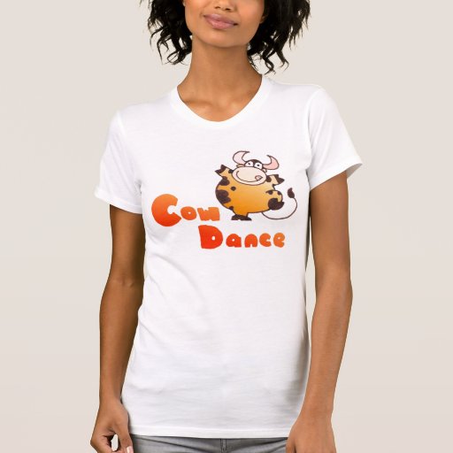 Camiseta de la vaca del dibujo animado de la camis