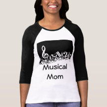 Camiseta musical de la mamá