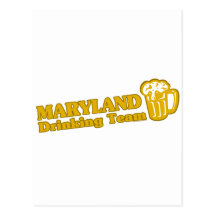 Camisetas de consumición del equipo de Maryland Postales
