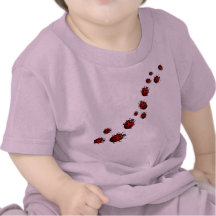Camisetas del bebé de la mariquita y regalos del b