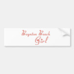 Camisetas del chica de Bozeman Pegatina De Parachoque
