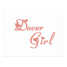 Camisetas del chica de Dover Postales