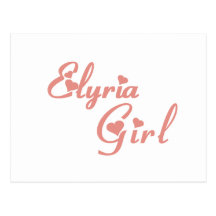 Camisetas del chica de Elyria Tarjetas Postales