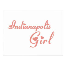 Camisetas del chica de Indianapolis Postales