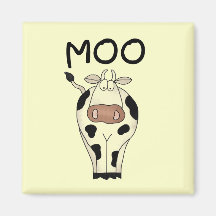 Camisetas y regalos de la vaca del MOO Imanes De Nevera