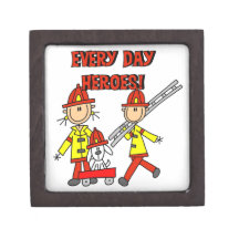 Camisetas y regalos de los bomberos de los héroes  caja de recuerdo de calidad